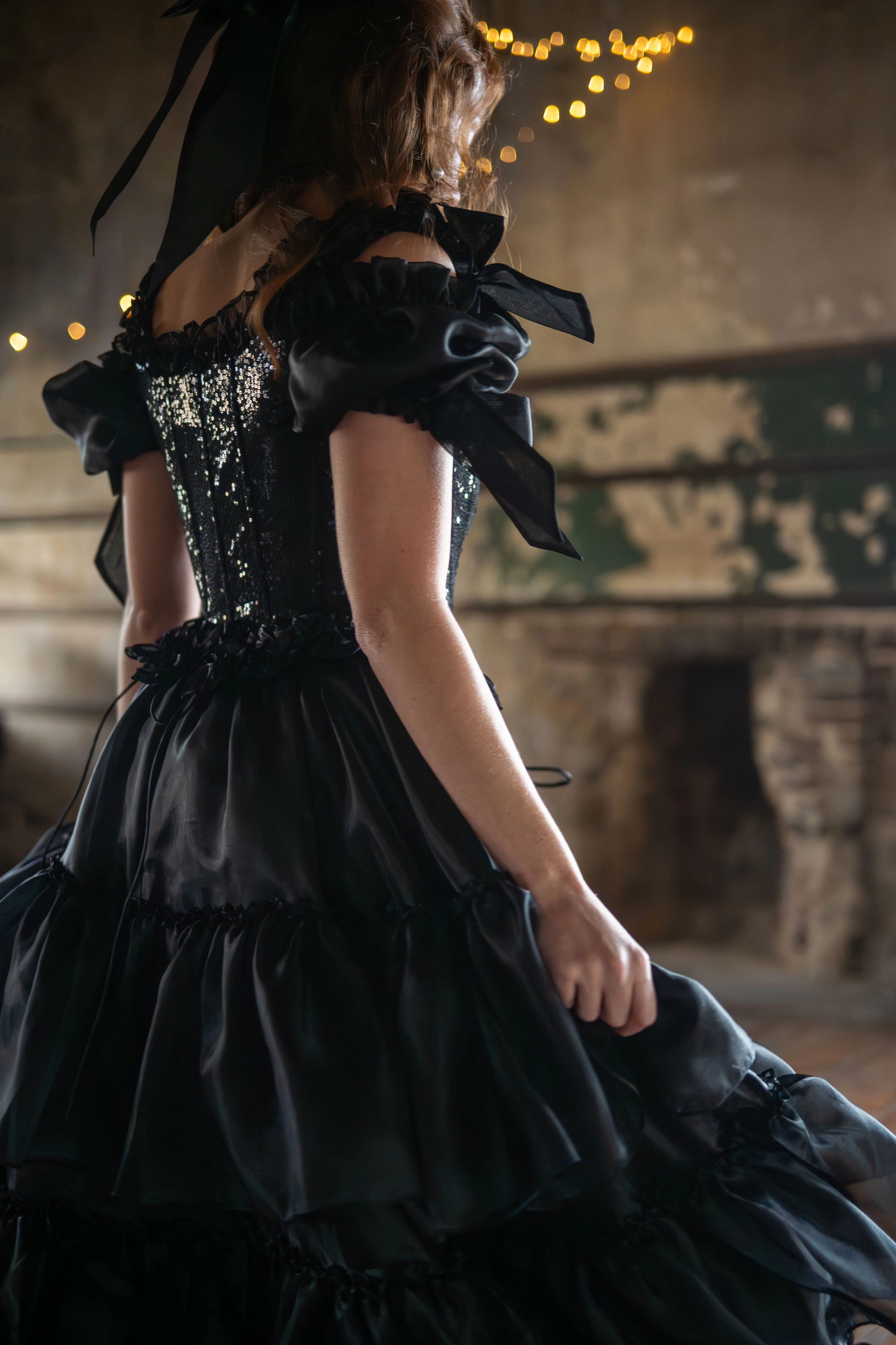 Black Pearl Pompadour Corset - Image 10