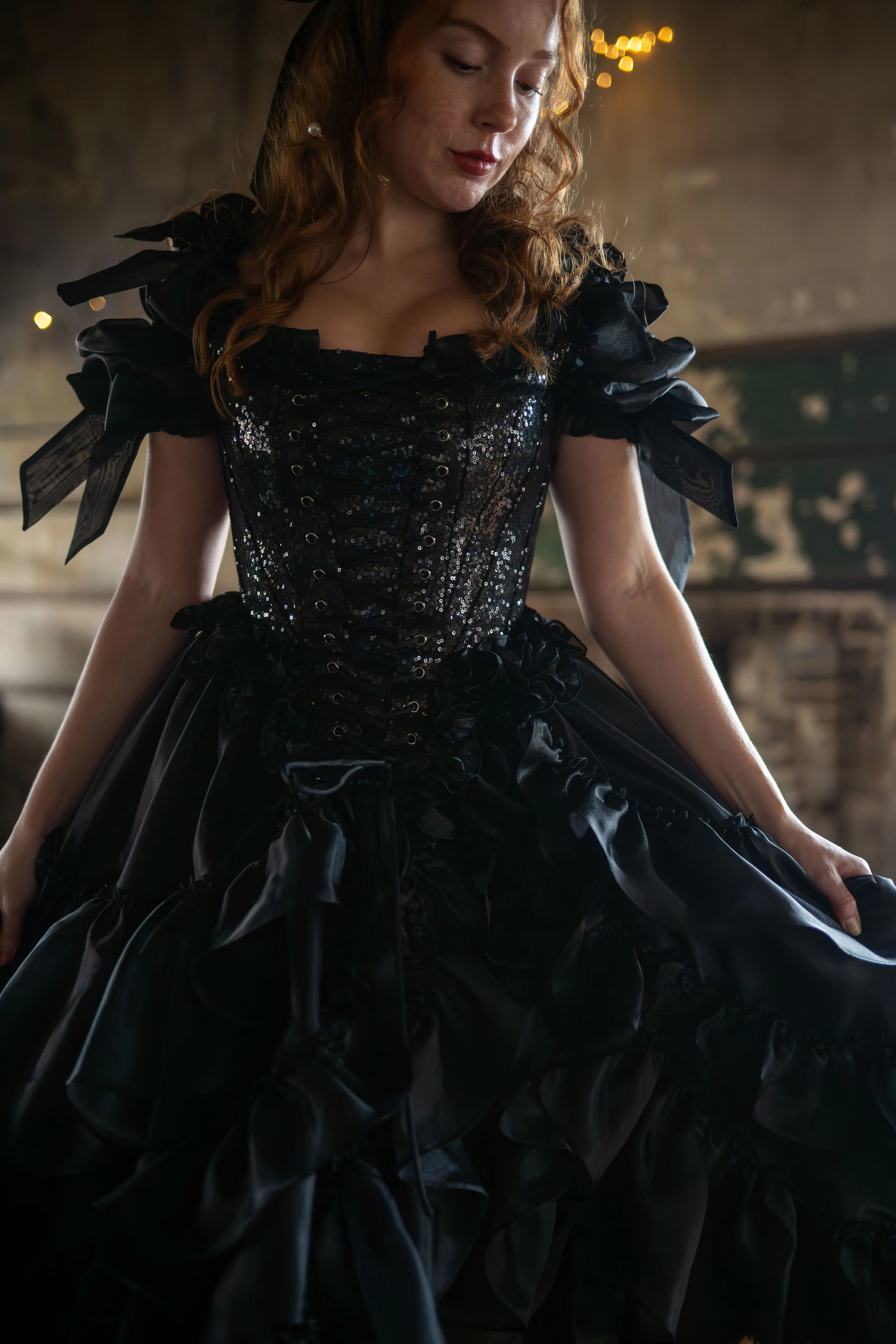 Black Pearl Pompadour Corset - Image 13